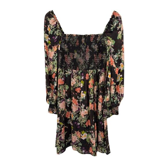Alice + Olivia 4 Cooper Floral Smocked Mini Dress - Picture 3 of 9